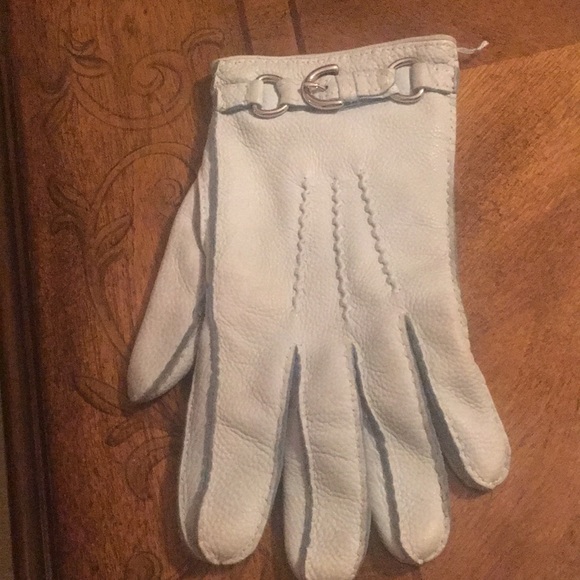 Coach Blue cashmere gloves - Picture 3 of 5